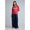 Defacto D6668AXNV248 Lacivert Straight Fit Cepli Düz Paça Eşofman Altı