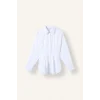 Defacto G8610AXWT34 Beyaz %100 Pamuk Fıtted Poplin Gömlek