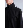 Defacto F0106AXBK81 Siyah Nefes Alabilen Boxy Fit Fermuarlı Dik Yaka Sweatshirt