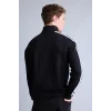 Defacto F0106AXBK81 Siyah Nefes Alabilen Boxy Fit Fermuarlı Dik Yaka Sweatshirt