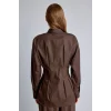 Defacto G8610AXBN338 Kahve %100 Pamuk Fıtted Poplin Gömlek