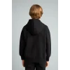 Defacto H9681A8BK81 Siyah Baskılı Kapüşonlu Fermuarlı Cepli Sweatshirt Hırka Erkek Çocuk