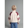 Defacto I0614A5ER98 Ekru Dik Yaka Fermuarlı Baskılı Sweatshirt Üst Jean Pantolon 2li Takım Erkek Bebek