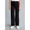 Defacto H9668A8BK27 Siyah %100 Pamuk Wide Leg Düz Paça Cepli Gabardin Pantolon Kız Çocuk