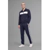 Defacto I0631AXNV146 Lacivert Boxy Fit Polo Yaka Fermuarlı Şeritli Sweatshirt Hırka