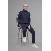 Defacto F0106AXNV146 Lacivert Nefes Alabilen Boxy Fit Fermuarlı Dik Yaka Sweatshirt
