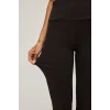 Defacto C9192AXBK81 Siyah Esnek Kumaş Airtech Flare Fit İspanyol Paça Beli Saran Sporcu Pantolon
