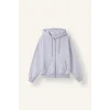 Defacto C1809AXGR93 Gri Relax Fit Kapüşonlu Cepli Basıc Fermuarlı Sweatshirt