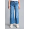 Defacto H6242A8NM39 Mavi Beli Lastikli Wide Leg Jean Pantolon Kız Çocuk