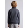 Defacto H7132A8AR31 Antrasit Oversize Yarım Fermuarlı Dik Yaka Sweatshirt Erkek Çocuk