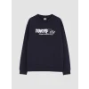 LCW Kids Lacivert Tokyo Baskılı Erkek Çocuk Sweatshirt