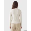 LCW Modest Ekru Dik Yaka Kadın Fitilli Body