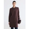 LCW Grace Kahverengi Regular Fit Kadın Gömlek Tunik