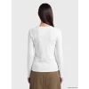 LCW EVERYDAY Beyaz Bisiklet Yaka Kadın Body