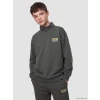 LCW Kids Yeşil Dik Yaka Baskılı Erkek Çocuk Kalın Sweatshirt