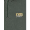 LCW Kids Yeşil Dik Yaka Baskılı Erkek Çocuk Kalın Sweatshirt