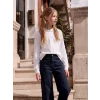 LCW Kids Beyaz Polo Yaka Kız Çocuk Pike Tişört