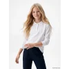 LCW Kids Beyaz Polo Yaka Kız Çocuk Pike Tişört