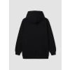 LCW Modest Siyah Kapüşonlu New York Baskılı Kadın Sweatshirt Tunik