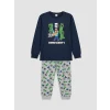 LCW Kids Lacivert Minecraft Lisanslı Erkek Çocuk Pijama Takımı