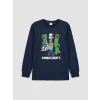 LCW Kids Lacivert Minecraft Lisanslı Erkek Çocuk Pijama Takımı