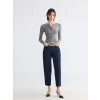 LCW EVERYDAY Antrasit Bisiklet Yaka Kadın Body