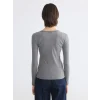 LCW EVERYDAY Antrasit Bisiklet Yaka Kadın Body