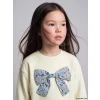 LCW Kids Ekru Fiyonklu Kız Çocuk Kalın Sweatshirt