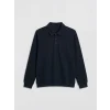 LCWAIKIKI Classic Lacivert Polo Yaka Erkek Sweatshirt