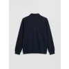 LCWAIKIKI Classic Lacivert Polo Yaka Erkek Sweatshirt