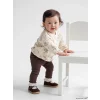 LCW baby Ekru Baskılı Kız Bebek Takım