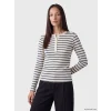 LCW EVERYDAY Lacivert Bisiklet Yaka Çizgili Kadın Body