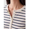 LCW EVERYDAY Lacivert Bisiklet Yaka Çizgili Kadın Body