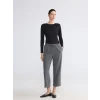 LCW EVERYDAY Siyah Bisiklet Yaka Soft Touch Kadın Tişört