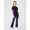 LCW Kids Lacivert Kız Çocuk İspanyol Paça Soft Touch Tayt