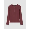 LCW EVERYDAY Bordo Bisiklet Yaka Kadın Fitilli Body