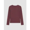 LCW EVERYDAY Bordo Bisiklet Yaka Kadın Fitilli Body