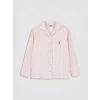 LCW Kids Pembe Gömlek Yaka Kız Çocuk Pijama Takım