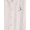 LCW Kids Pembe Gömlek Yaka Kız Çocuk Pijama Takım