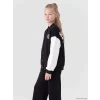 LCW Kids Siyah Baskılı Kız Çocuk Kolej Ceket
