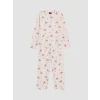 LCW Kids Ekru Bisiklet Yaka Kız Çocuk Pijama Takım