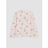 LCW Kids Ekru Bisiklet Yaka Kız Çocuk Pijama Takım
