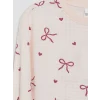 LCW Kids Ekru Bisiklet Yaka Kız Çocuk Pijama Takım