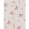 LCW Kids Ekru Bisiklet Yaka Kız Çocuk Pijama Takım