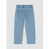 LCW Kids İndigo Straight Fit Nakışlı Kız Çocuk Jean Pantolon