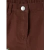 LCW Kids Kahverengi Kız Çocuk Gabardin Pantolon