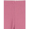 LCW Kids Pembe Kız Çocuk Fitilli İspanyol Paça Tayt