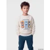 LCW Kids Bej Baskılı Erkek Çocuk Takım