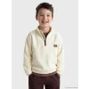 LCW Kids Bej Dik Yaka Erkek Çocuk Polar Sweatshirt