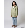 LCW Kids Yeşil Kapüşonlu Kız Çocuk Mont